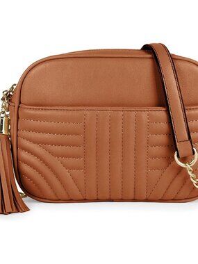 Quilted Crossbody Bags for Women - Stylish Camera Bag with Tassel - Lightweight
